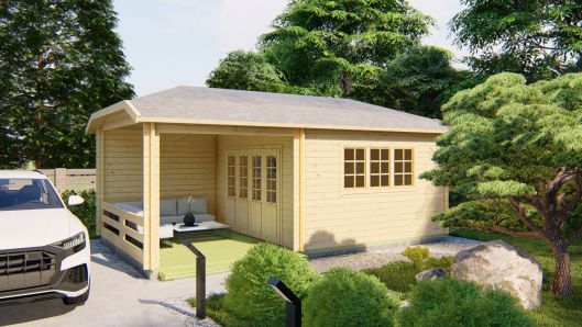 Gartenhaus Torkel 44mm 700x420cm