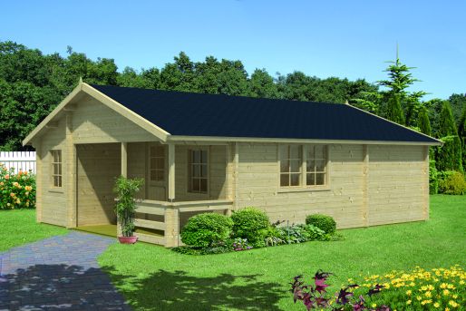 Gartenhaus Wochenendhaus Kay 70mm 595x800cm