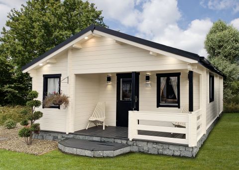 Gartenhaus Wochenendhaus Kay 70mm 595x800cm