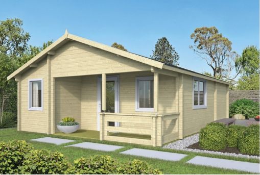 Fenster Kunststoff Gartenhaus Wochenendhaus Kay 70mm 595x800cm