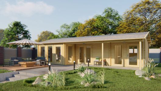 Gartenhaus Wochenendhaus Letterkenny 70mm