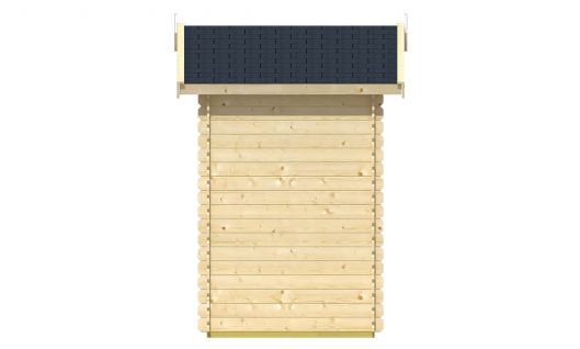 Ansicht Rechte Seite Gerätehaus Gartenhaus Malva 19mm 260x150cm