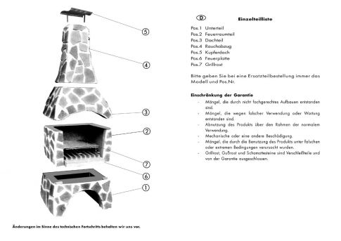 Grillkamin Landau Quarzit (gelblich)