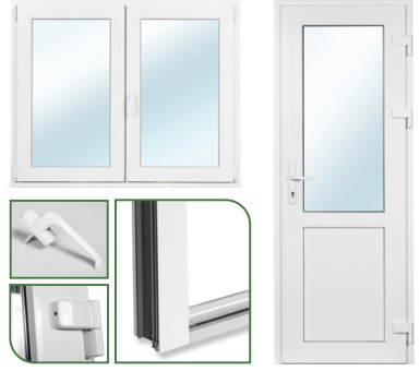 Kunststofffenster und Türen