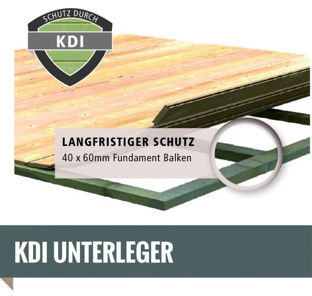 Karibu Massivholzsauna Fasshaus mit Vorraum 385x219 cm | Wandstärke 38mm