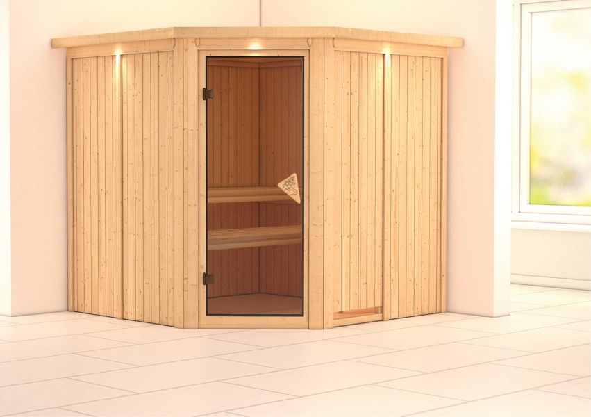 Karibu Systemsauna Jarin 196x196 cm | Wandstärke 68mm