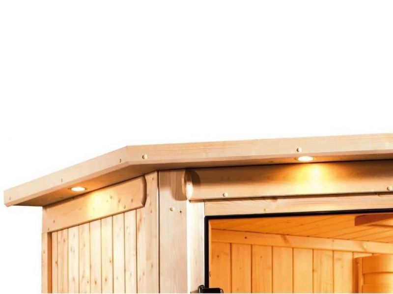 Karibu Systemsauna Fiona 3 | 231x196 cm | Wandstärke 68mm
