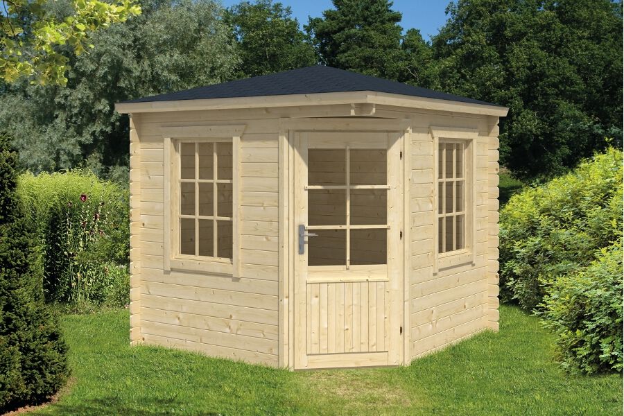 5 ECK Gartenhaus Jos 28mm 250x250cm
