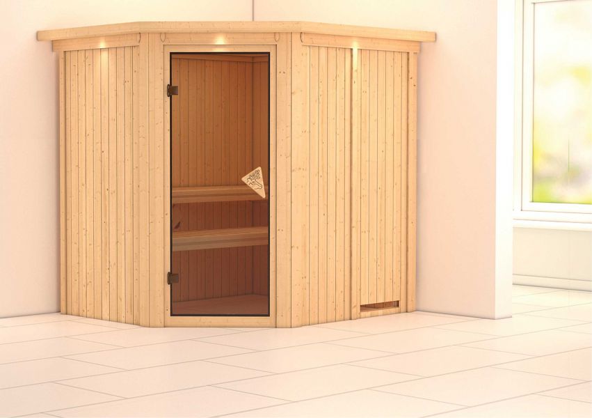 Karibu Systemsauna Lilja | 196 x170 cm | Wandstärke 68mm