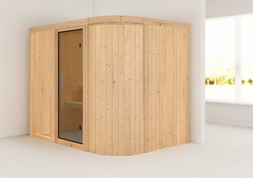 Karibu Systemsauna Titania 4 |  231x170 cm | Wandstärke 68mm