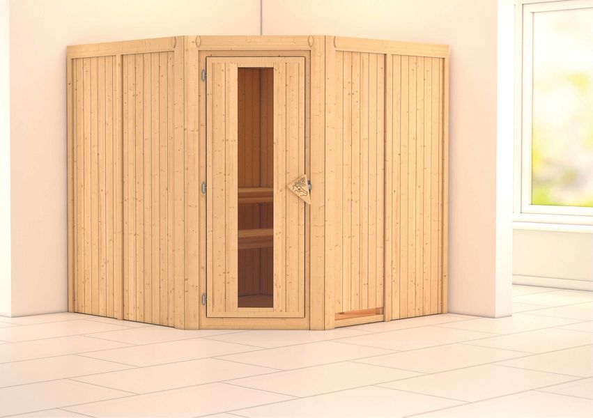 Karibu Systemsauna Jarin 196x196 cm | Wandstärke 68mm