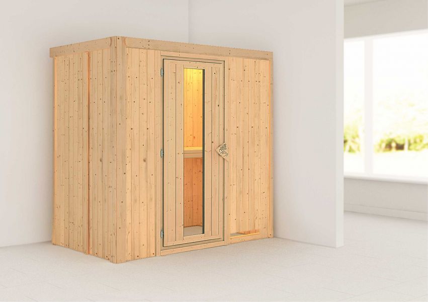 Karibu Systemsauna Variado 196x118 cm | Wandstärke 68mm