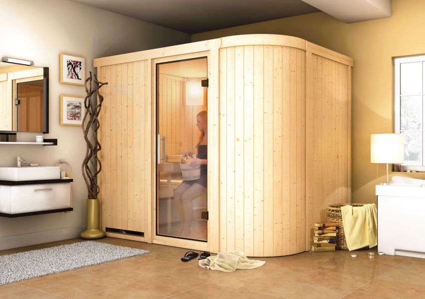 Karibu Systemsauna Titania 4 |  231x170 cm | Wandstärke 68mm