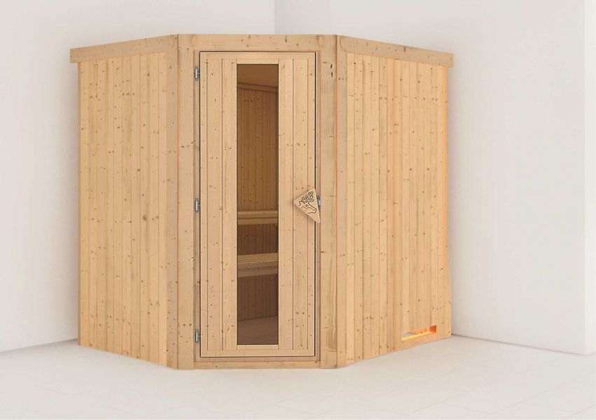 Karibu Systemsauna Lilja | 196 x170 cm | Wandstärke 68mm