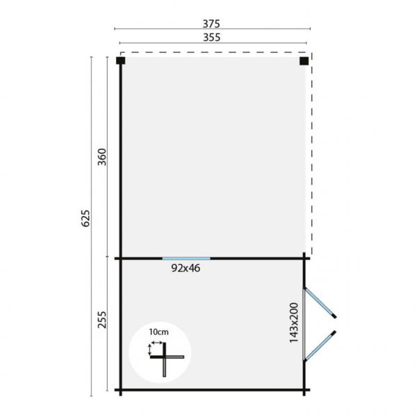 Grundriss Gartenhaus Diederick 625x375