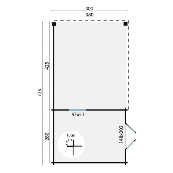Grundriss gartenhaus-gunnar-44mm-300x400+425cm