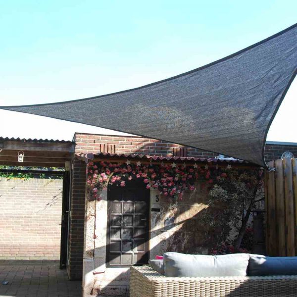 Nesling Coolfit Sonnensegel 3-Eck 500x500x500 cm Grau