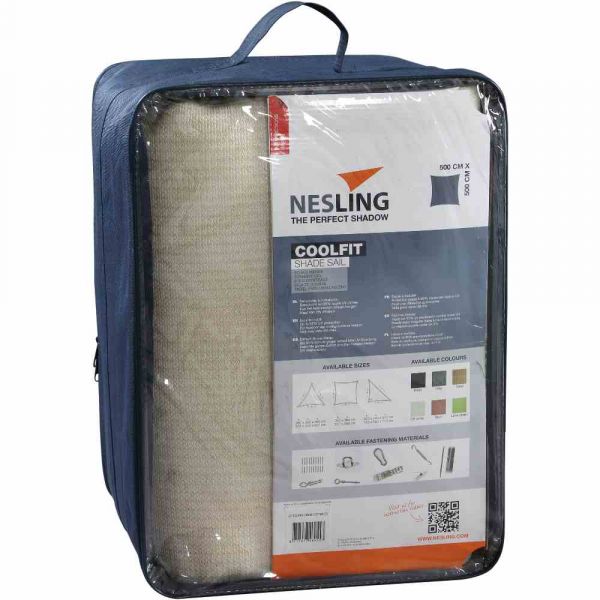 Nesling Coolfit Sonnensegel Quadrat 500x500x500x500 cm Altweiss