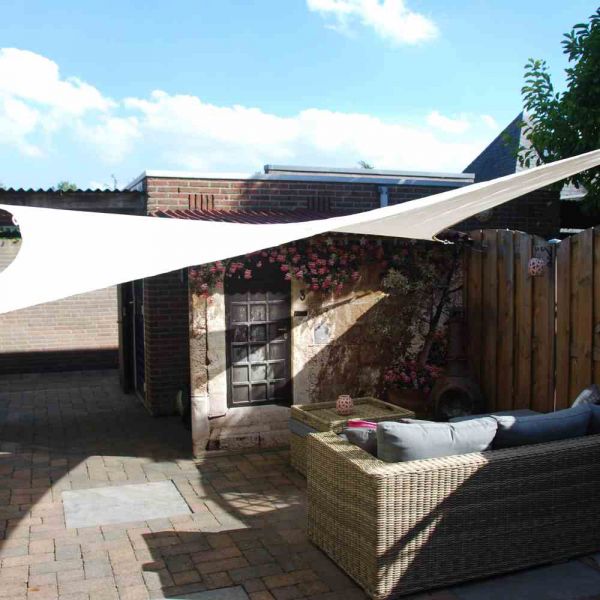 Nesling Coolfit Sonnensegel Quadrat 360x360x360x360 cm Altweiss