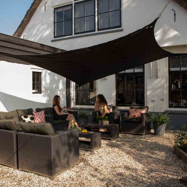 Nesling Coolfit Sonnensegel Rechteck 300x500 cm Schwarz