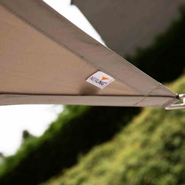 Nesling Dreamsail Sonnensegel 3-Eck Creme 500x500x500 cm Wasserdicht