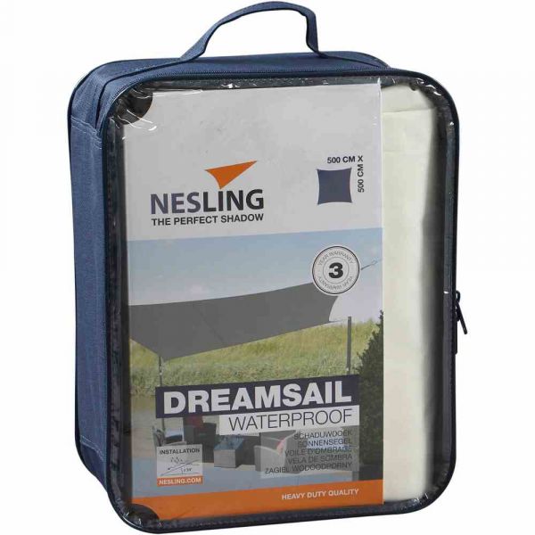 Nesling Dreamsail Sonnensegel Quadrat Creme 500x500x500x500 cm Wasserdicht