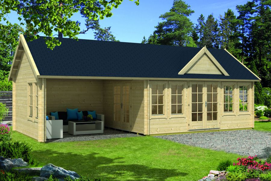Gartenhaus Big Ben 70mm 930x400cm