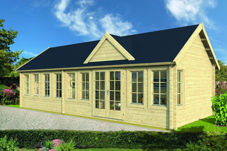Gartenhaus Big Lauren 70mm 930x400cm