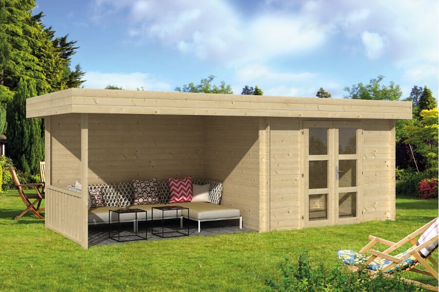 Gartenhaus Maja 28mm 640x240cm