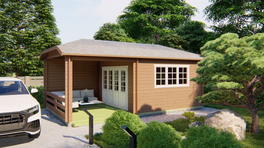 Inspiration Gartenhaus Torkel 44mm 700x420cm