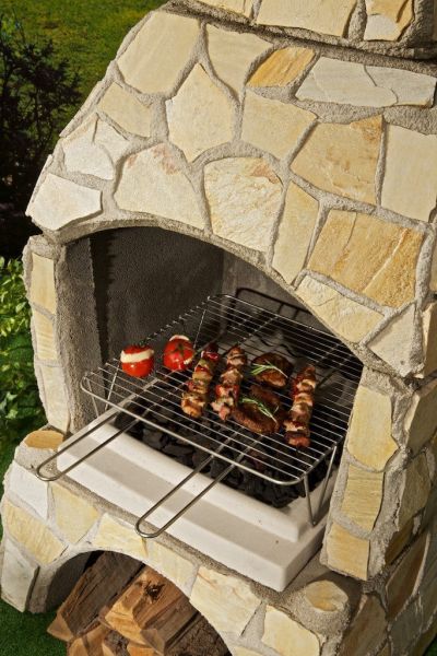Grillkamin Landau Quarzit (gelblich)