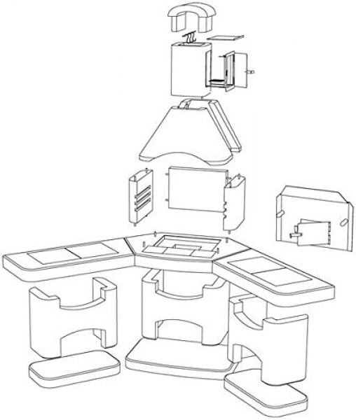 Grill/Aussenküche Nova Quatro Braun