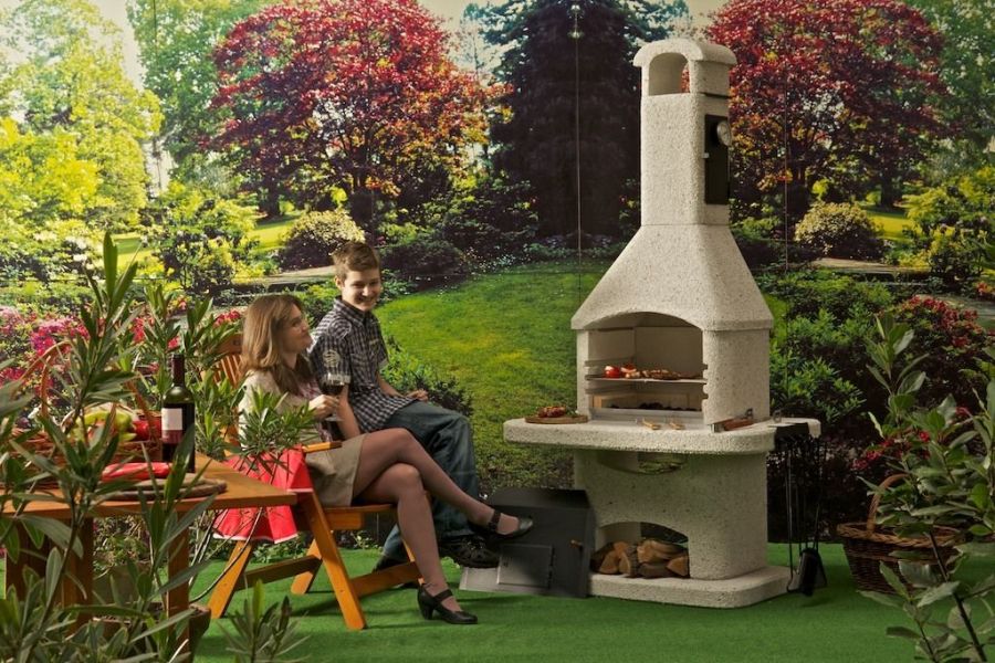 Grillkamin Nova Quatro Weiss